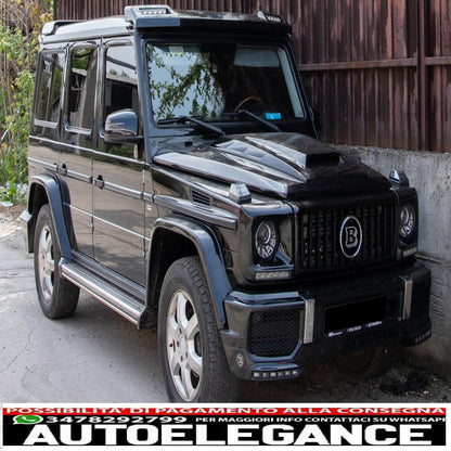 black drl led daytime running lights suitable for mercedes g class w463 (1989-2012) g65 black design 