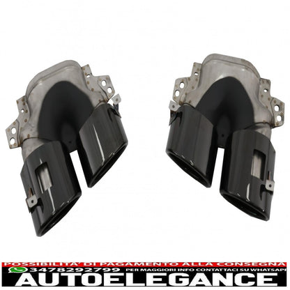 Rear bumper valance diffuser suitable for mercedes a class v177 sedan (2018-up) black exhaust