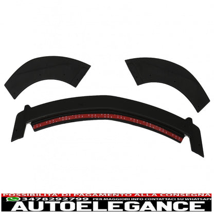 Front bumper lip suitable for mercedes e class w213 s213 c238 a238 (2016-2019) sport look piano black