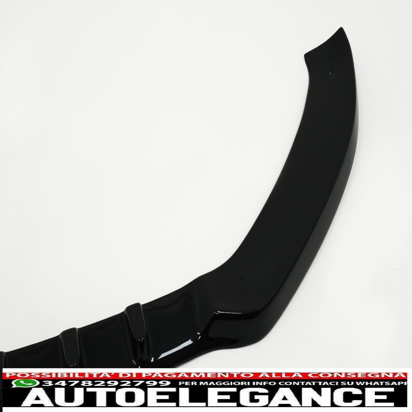 Additional front bumper spoiler suitable for audi a5 8t (2007-2011) piano black 