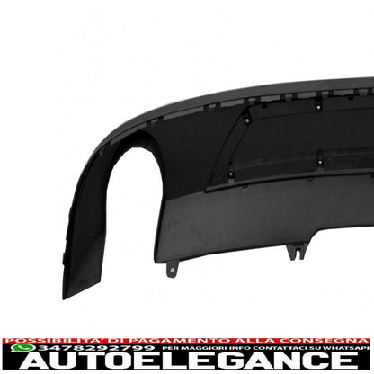 Diffusore mantovana per paraurti posteriore adatto per audi a4 b9 8w berlina avant (2016-2018) design sportivo per edizione standard