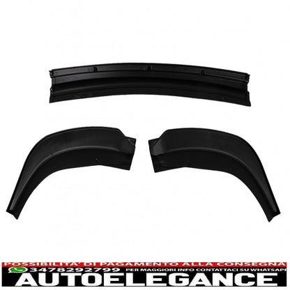 Additional front bumper spoiler suitable for vw id3 (2019-2022) piano black 