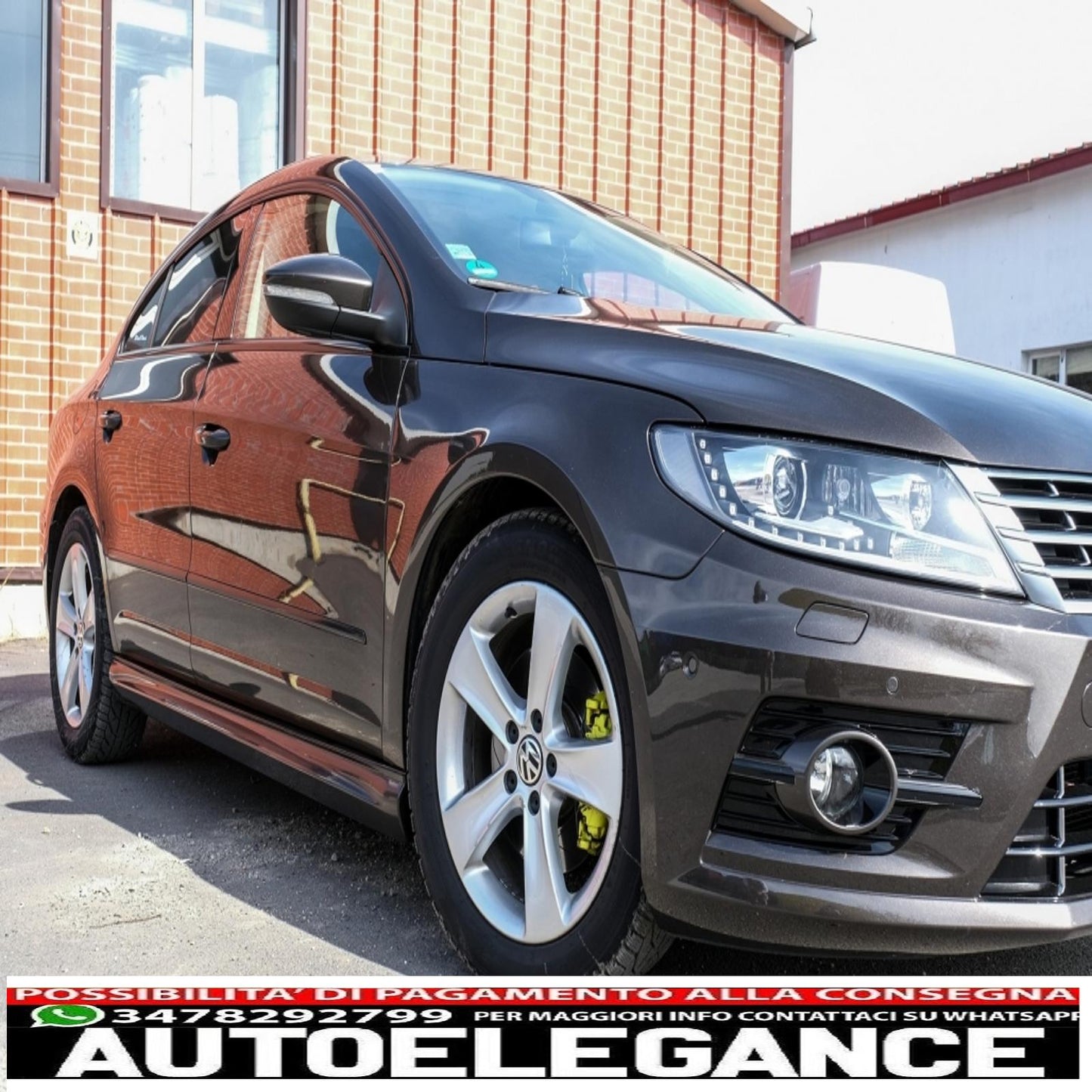 side skirts suitable for vw passat cc (2008-2017) r-line design 