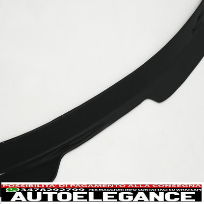 trunk spoiler suitable for audi a6 c7 4g sedan 4 doors (2011-2018) piano black 
