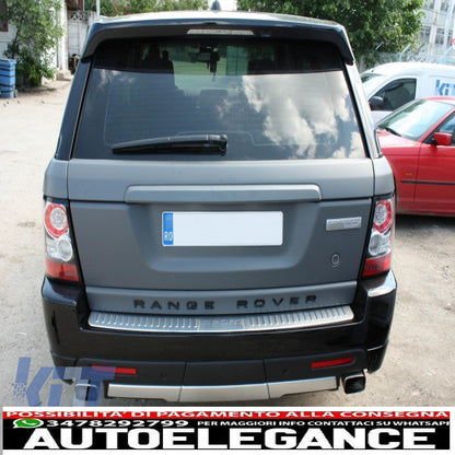Rear Bumper Protector Sill Kick Plate Cover Aluminium Fit For Land Range Rover Sport L320 (2005-2013) Tailgate Boot Liner