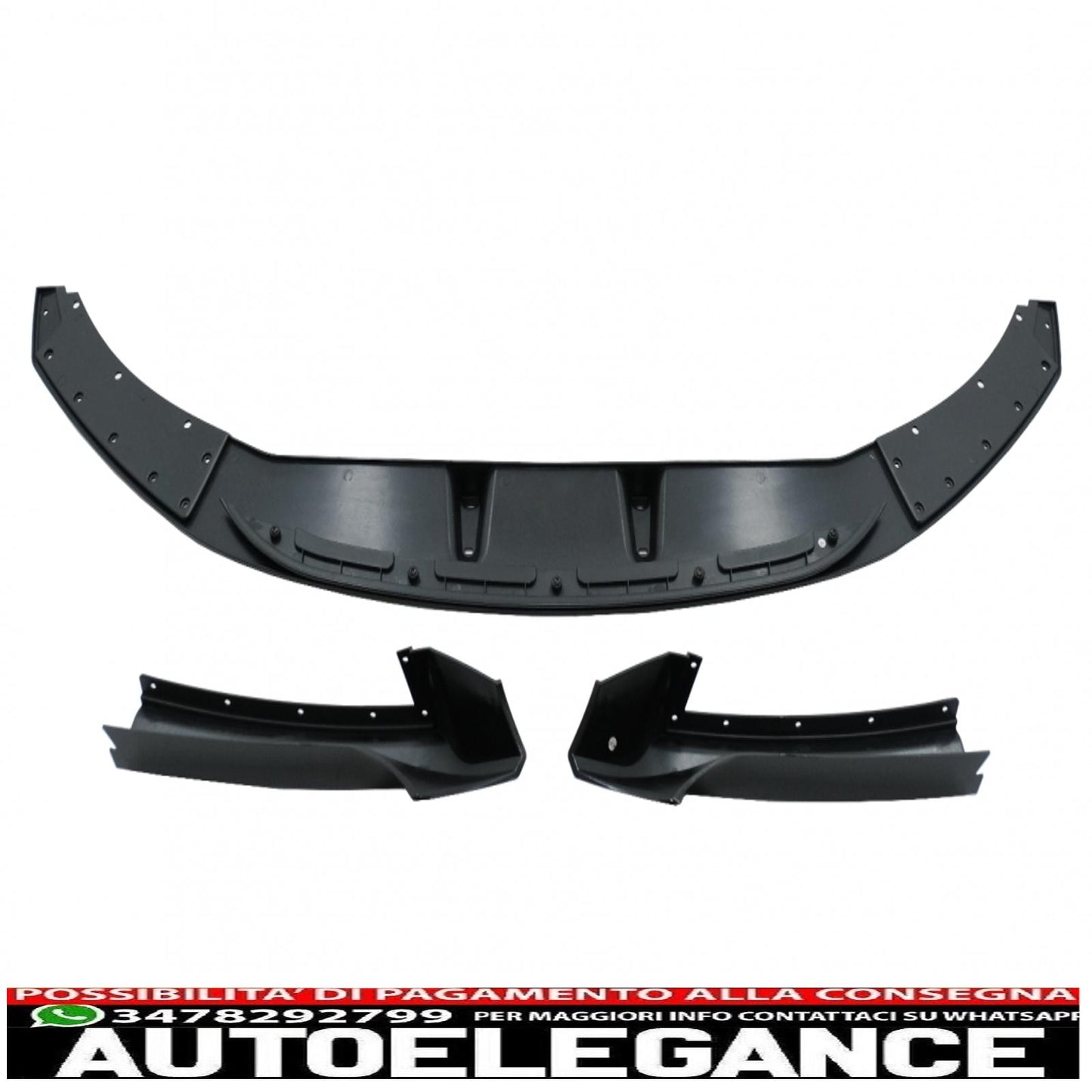 Front bumper spoiler lip suitable for bmw 2 series f22 f23 (2013-) coupe cabrio m-performance design piano black