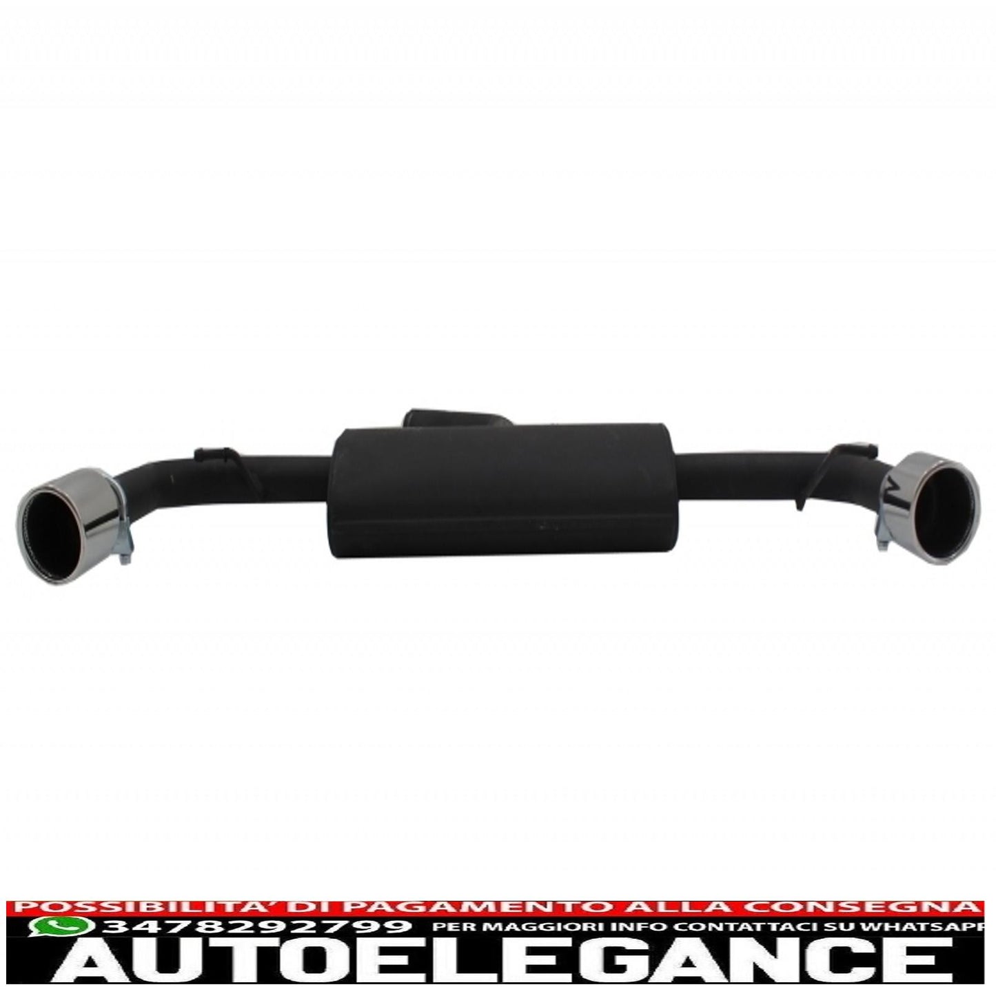paraurti posteriore adatto per vw golf 6 vi (2008-2012) con impianto di scarico completo e fanali posteriori full led luci di svolta sequenziali dinamiche design gti