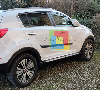 PEDANE LATERALI ADATTE PER KIA SPORTAGE SL 2010-2015 ALLUMINIO