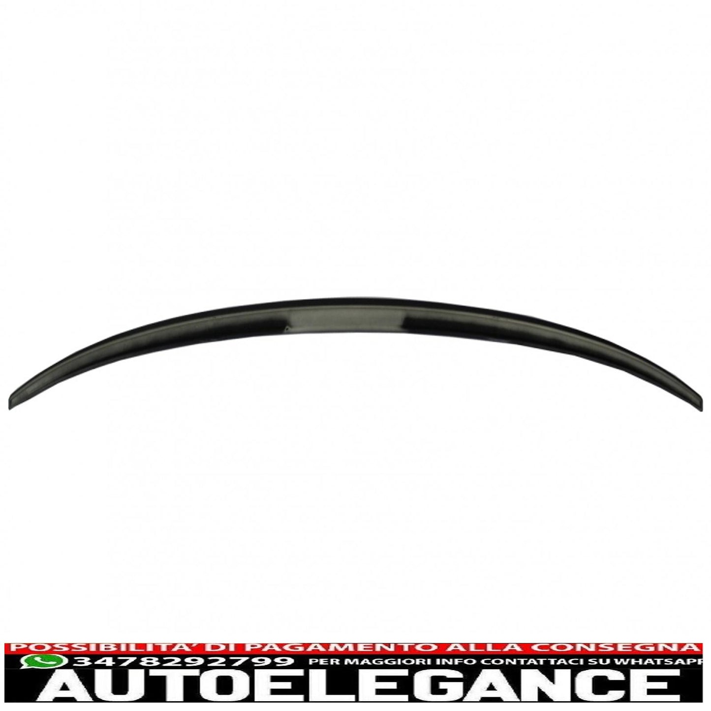 trunk spoiler suitable for audi a3 8v sedan (2013-up) matt black