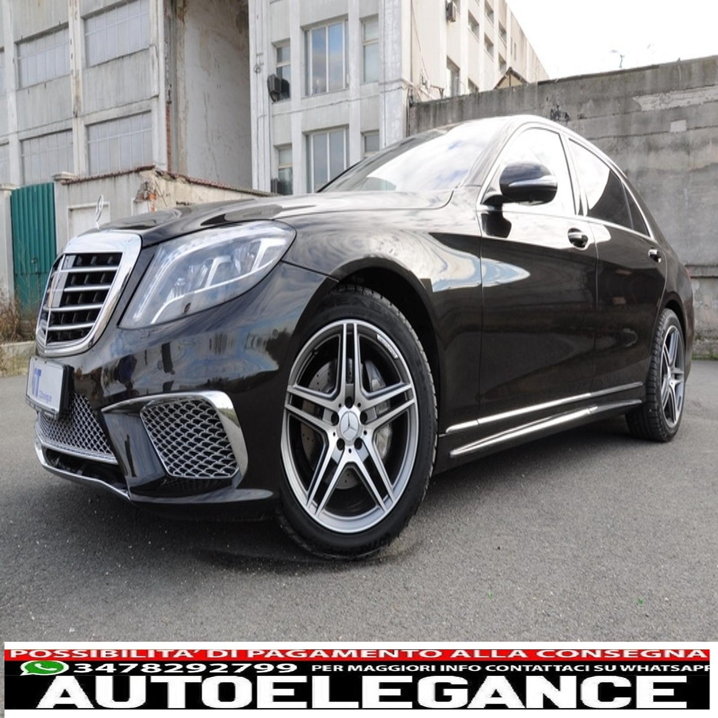 Chrome parts side skirt moldings suitable for mercedes s class w222 (2013-2020) s65 s63 design 