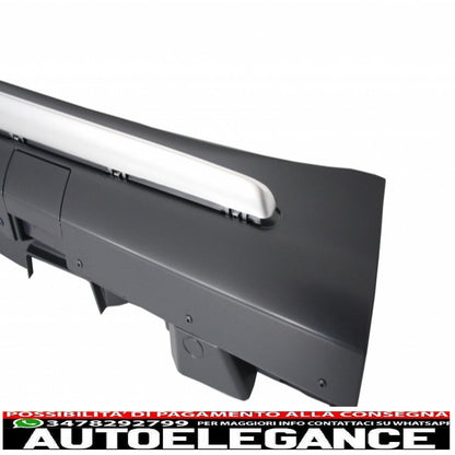 body kit suitable for mercedes s class w222 with exhaust tips and side skirts long version (2013-06.2017) design s65