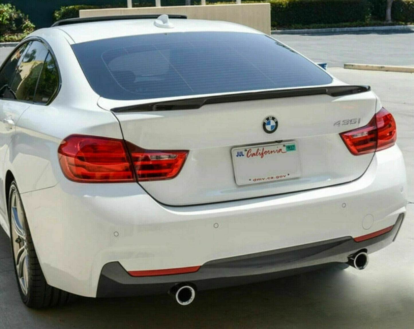 REAR BONNET SPOILER BMW 4 SERIES F36 GRAN COUPE M ABS GLOSS BLACK 0171