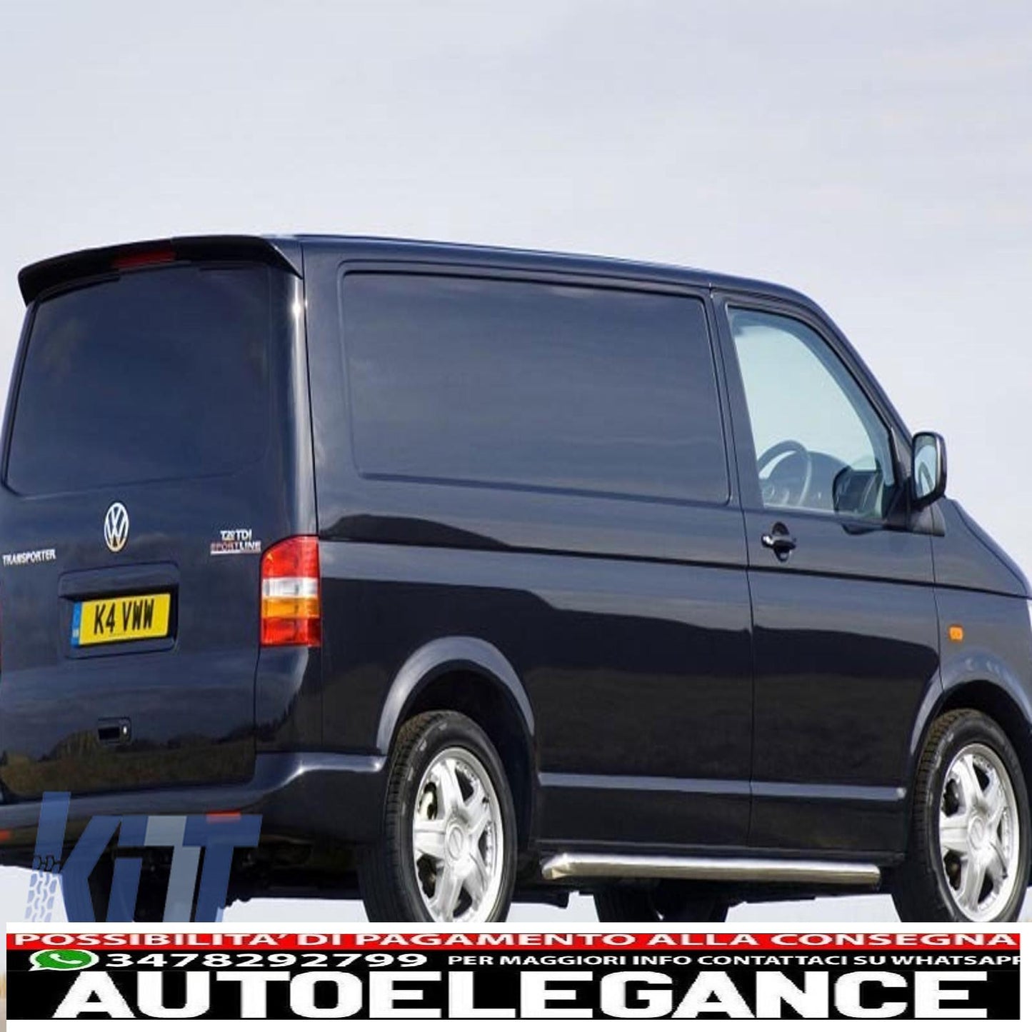 Roof spoiler suitable for VW Transporter Multivan Caravelle T5 T5.1 Facelift (2003-2015) Sportline Design 