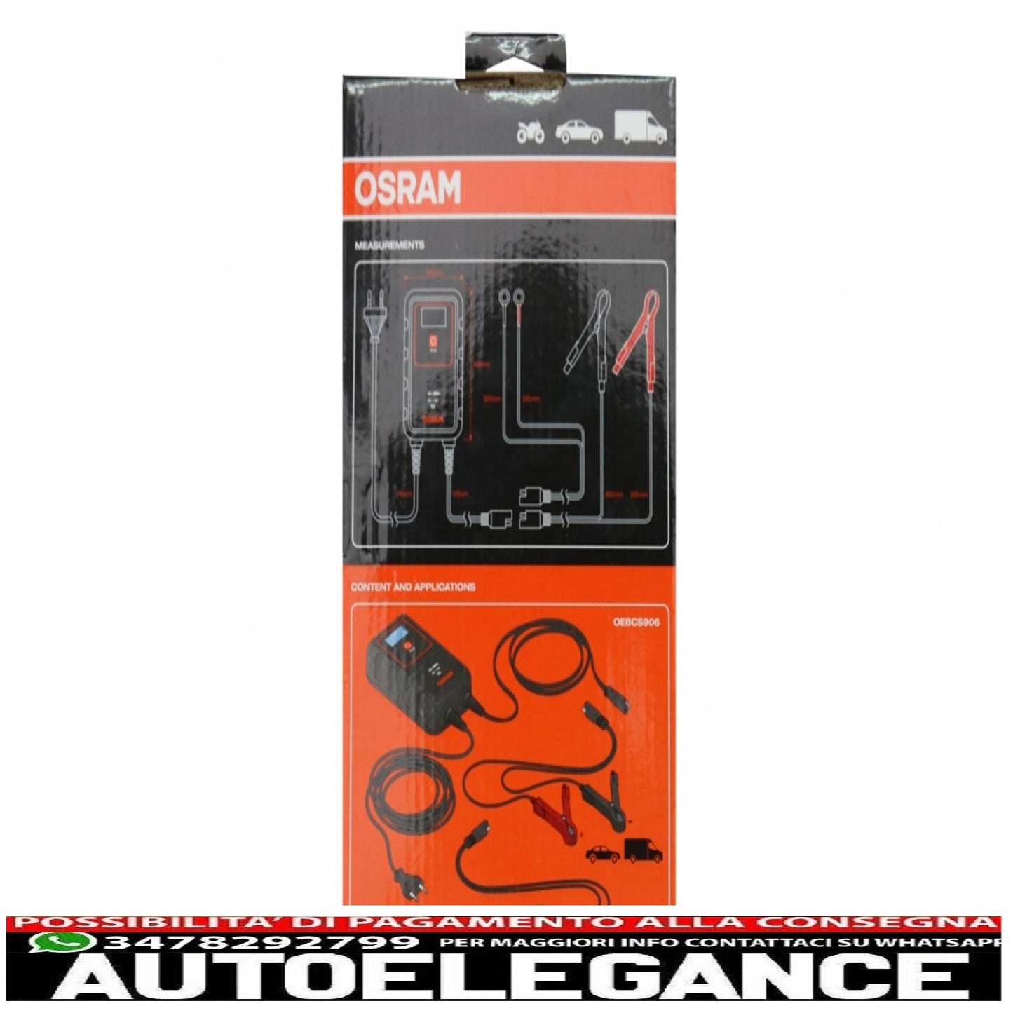 caricabatterie osram 906 oebcs906 AUTOELEGANCERICAMBI