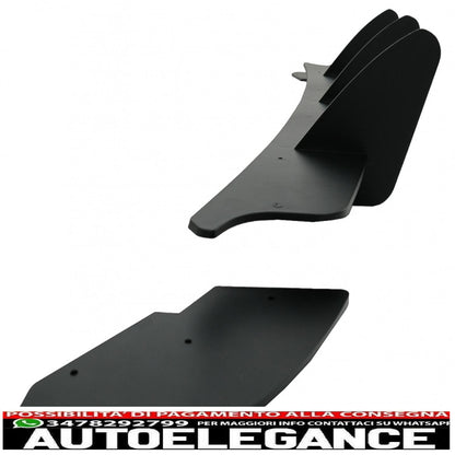 estensione paraurti posteriore per diffusore e splitter laterali posteriori adatta per vw golf vi 6 gti (2008-2013) nero