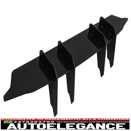 Estensione paraurti posteriore per diffusore adatta per mercedes classe A w177 hatchback a45 s (2018-up) nero