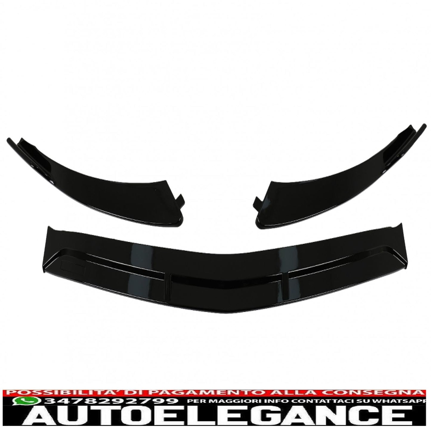 Front Bumper Spoiler Lip Fit For Mercedes Cla X118 C118 Sport Line Cla35 (2019-2023) Piano Black