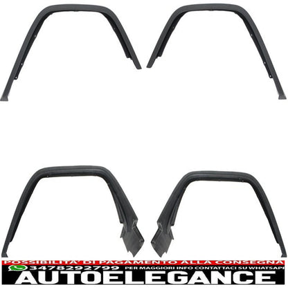 body kit suitable for mercedes g-class w463 (1989-2018) g63 g65 design with wheel arches fenders 