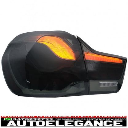 fanali posteriori oled adatti per bmw serie 4 f32 f33 f36 m4 f82 f83 (2013-03.2019) fumo rosso con luce di svolta sequenziale dinamica