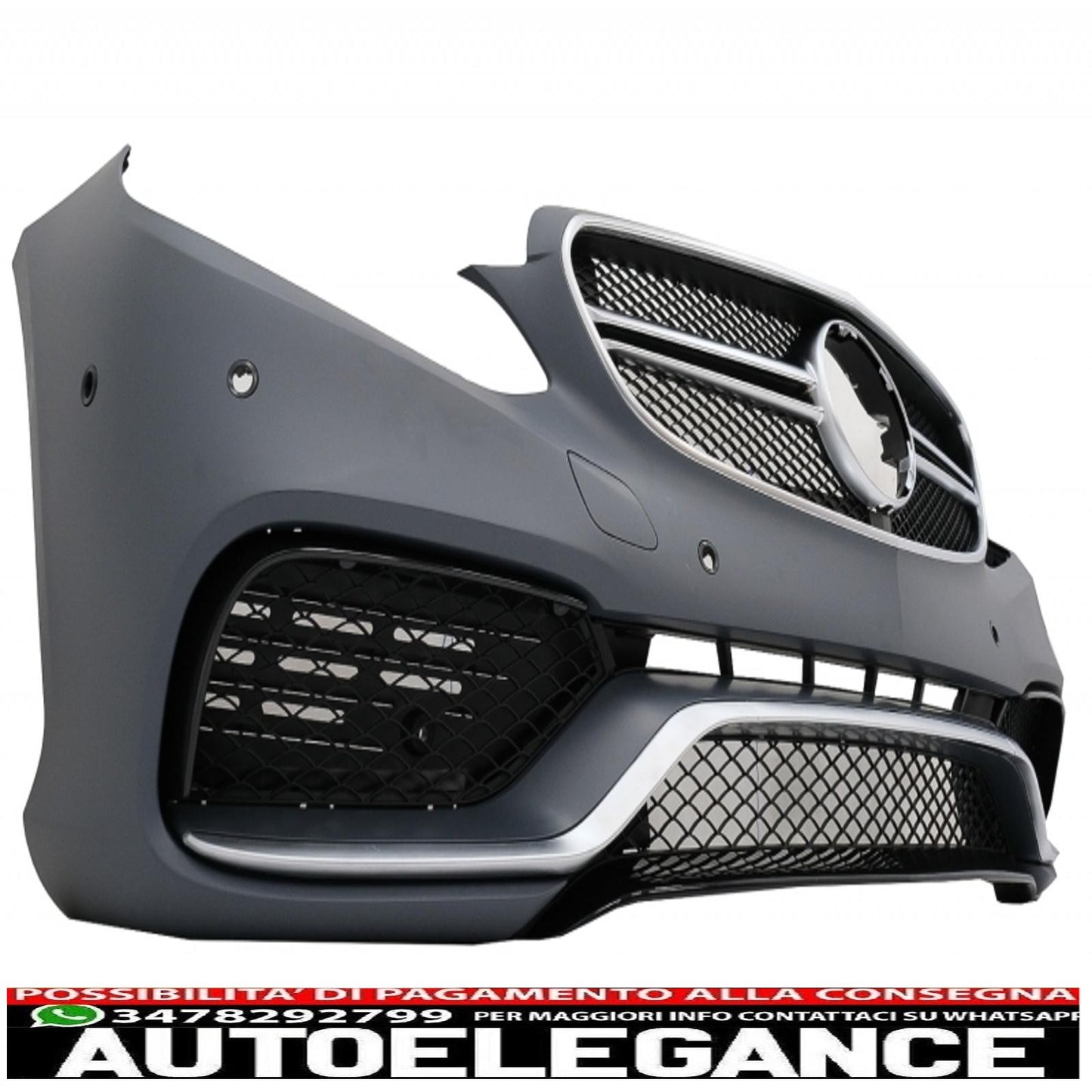 complete body kit with exhaust tips suitable for mercedes e-class w212 facelift (2013-2016) design e63