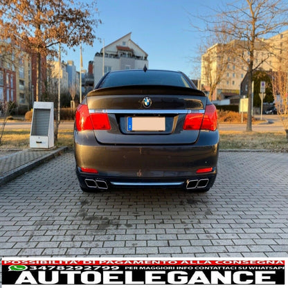 diffusore posteriore con terminale di scarico adatto per BMW F01 (2008-up) serie 7 760i design quad