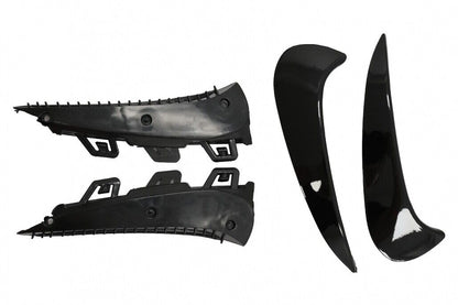 MERCEDES GLA H247 BLACK ADHESIVE MOULDS REAR BUMPER AMG FLAPS .. 0189