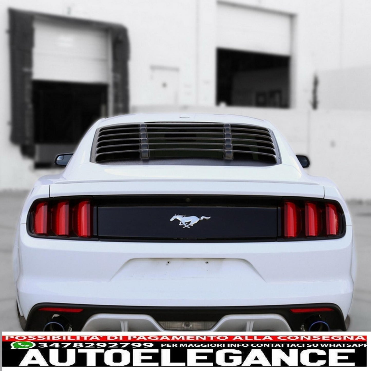 alette del lunotto posteriore adatte per Ford Mustang MK6 VI sesta generazione (2015-2019) copertura parasole AUTOELEGANCERICAMBI