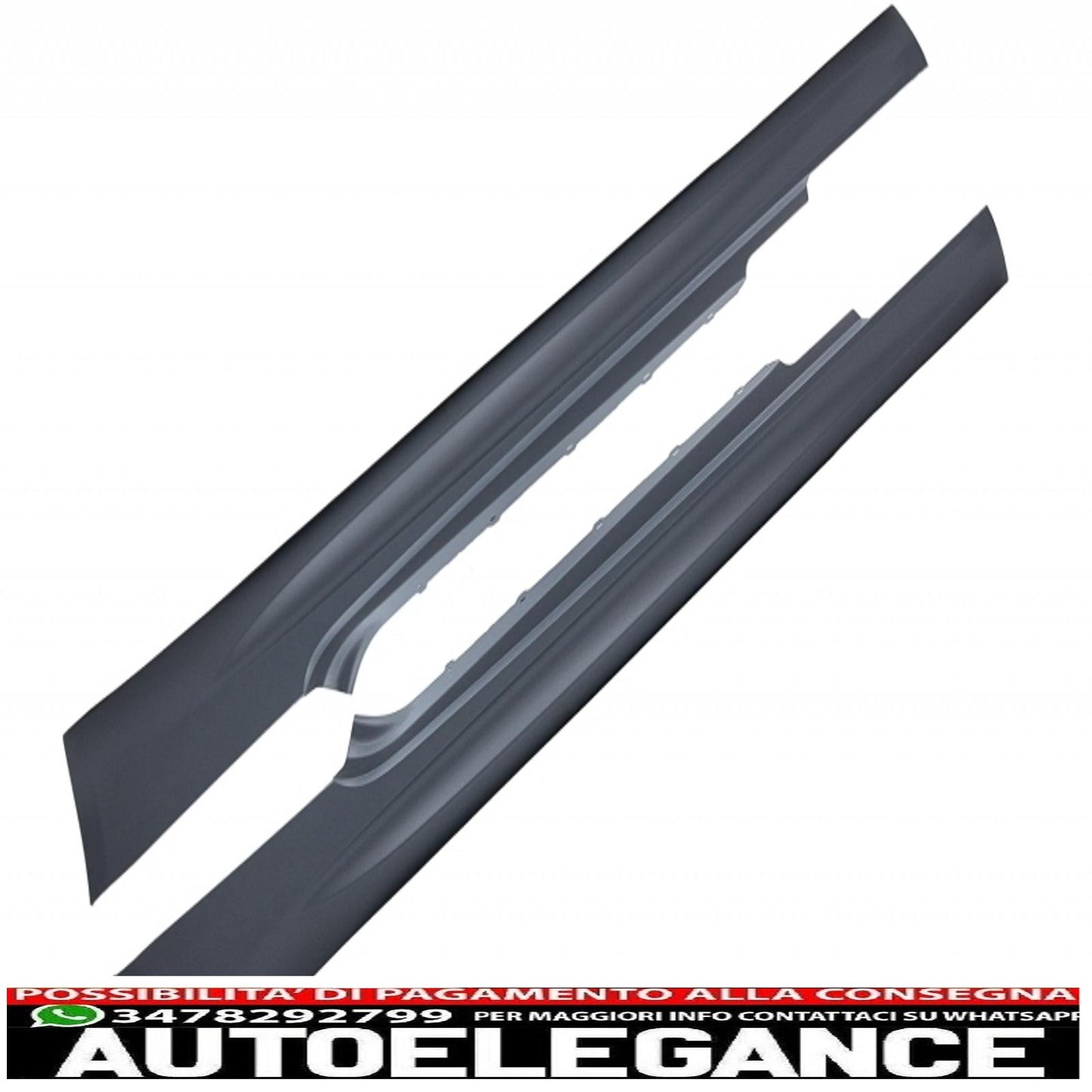 paraurti anteriore con minigonne laterali adatto a bmw serie 3 e92 coupe e93 cabrio (2006-2009) m3 look senza pdc e proiettori