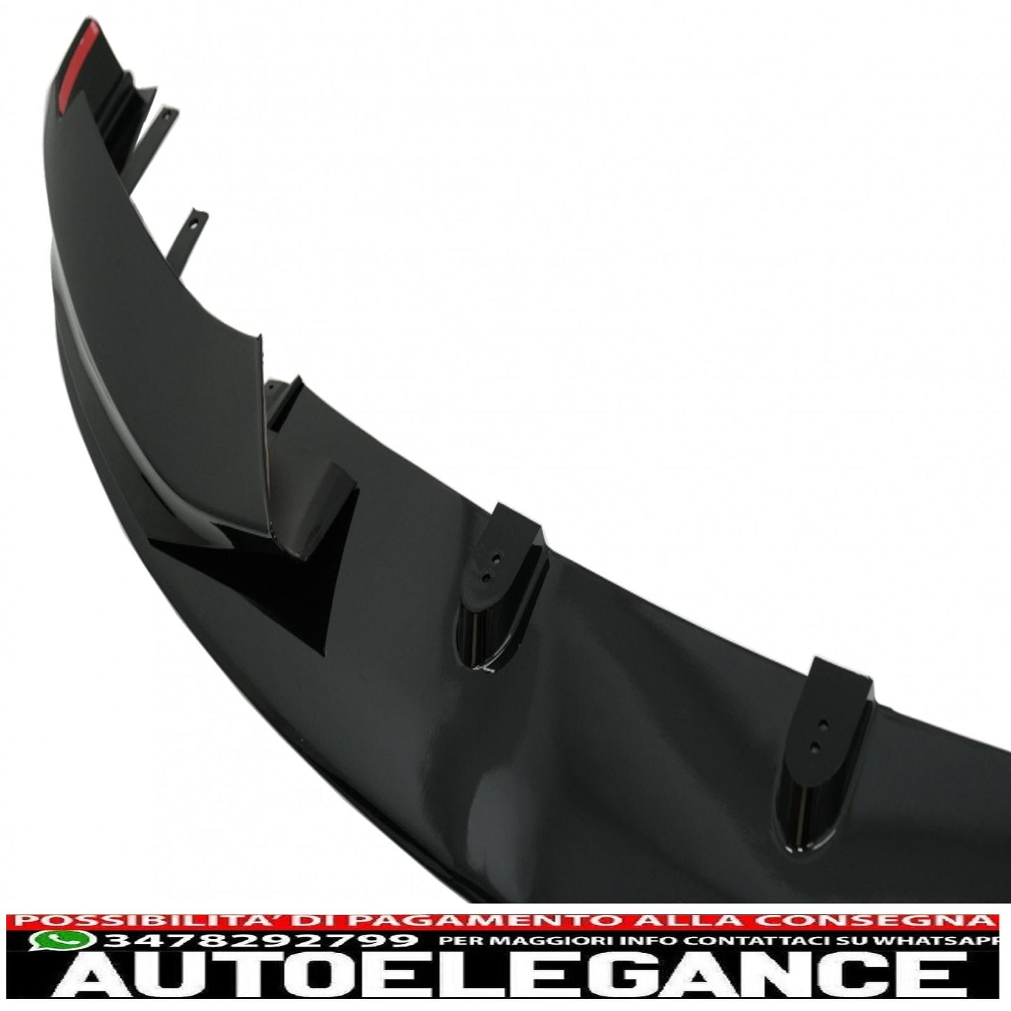 Labbro spoiler paraurti anteriore adatto per BMW Serie 4 F32 F33 F36 Coupe Cabrio Grand Coupe (2013-03.2019) con minigonne laterali estensioni labbra aggiuntive m-performance nero