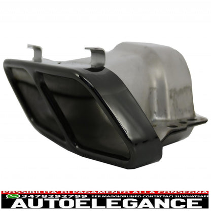 diffusore posteriore e terminale di scarico nero con alette splitter e spoiler sul tetto adatto per mercedes classe a w176 (2012-2018) a45 restyling design edizione rossa