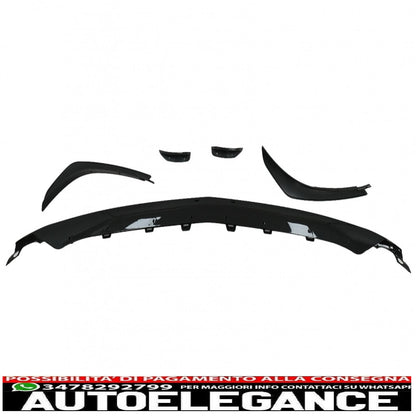 Paraurti anteriore estensione labbro splitter alette aerodinamiche adatto per mercedes gla h247 sport line (2020-up) pianoforte nero