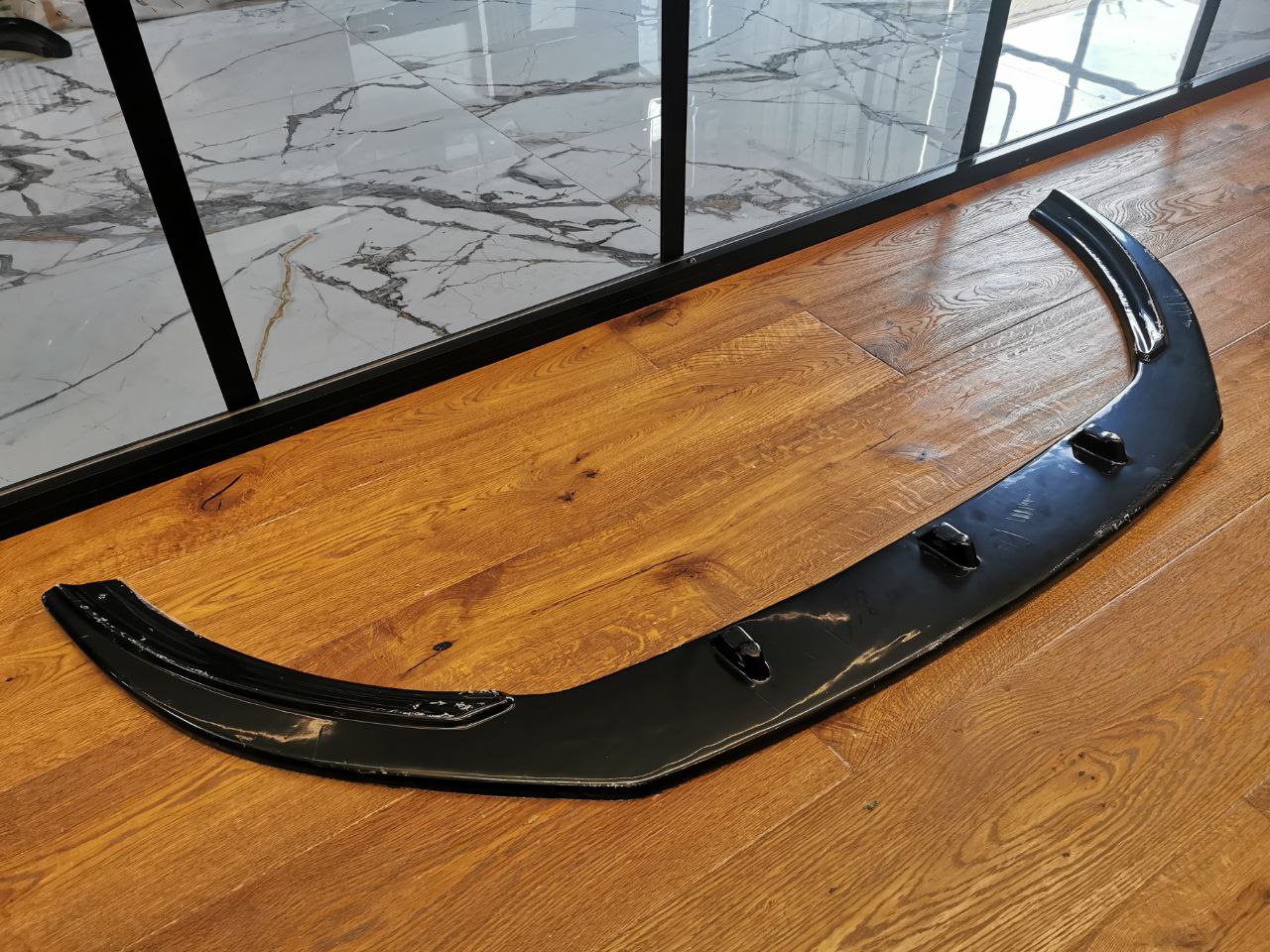 SPLITTER ADATTO PER VW PASSAT CC 2012-2017 RLINE LOOK NERO LUCIDO