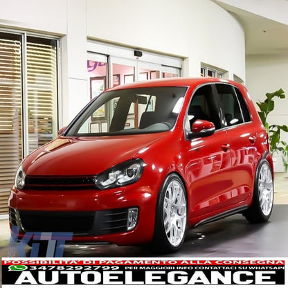 paraurti anteriore adatto a vw golf vi 6 (2008-2013) gti look senza pdc