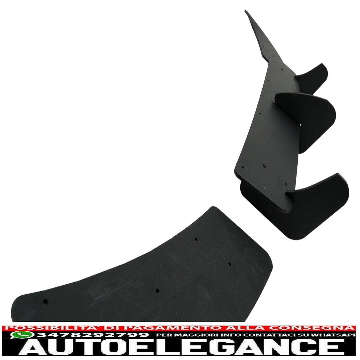 estensione paraurti posteriore per diffusore e splitter laterali adatta per vw golf 7 vii r (2013-2016)