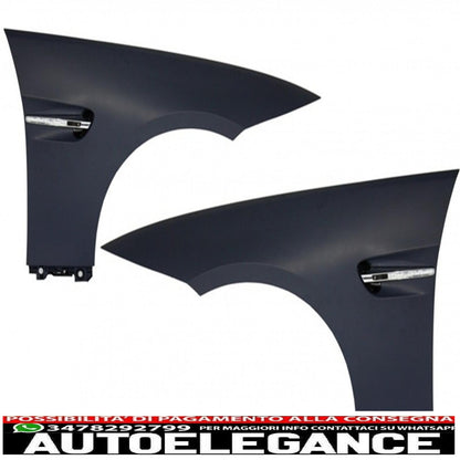 paraurti anteriore con parafanghi anteriori adatto a bmw serie 3 e92 coupe e93 cabrio (2006-2009) m3 look senza pdc e proiettori