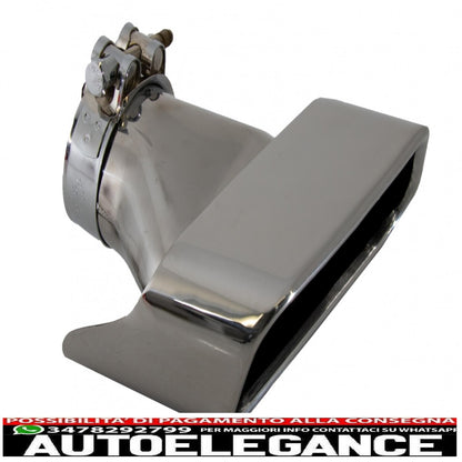 Exhaust muffler tips suitable for bmw 5 series sedan touring f10 f11 f18 550i v8 lci square design 