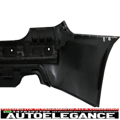 Rear bumper with double sports silencer suitable for bmw 5 series e60 (2003-2007) m-technik design 