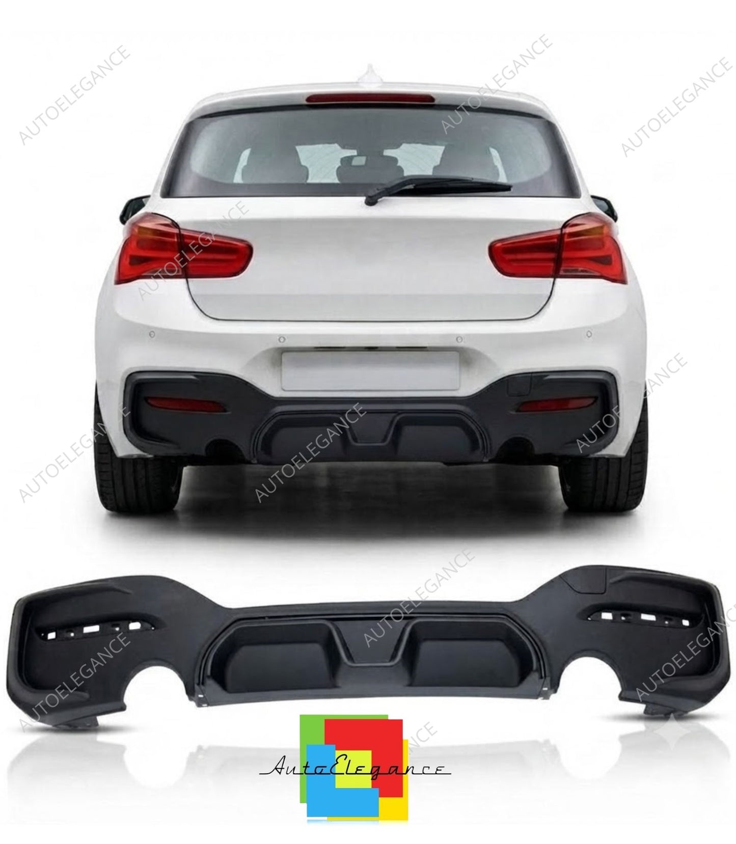 👉Diffusore posteriore sportivo Nero opaco adatto per BMW Serie1 F20 F21 15-19👈
