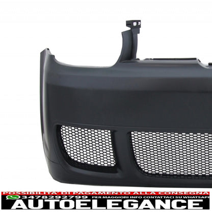 front bumper with spoiler and central grille suitable for vw golf iv 4 mk4 (1998-2004) look r32