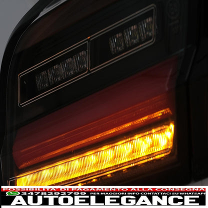 Full LED bar rear lights suitable for BMW 5 Series F10 (2011-2017) Dynamic sequential direction indicators black line