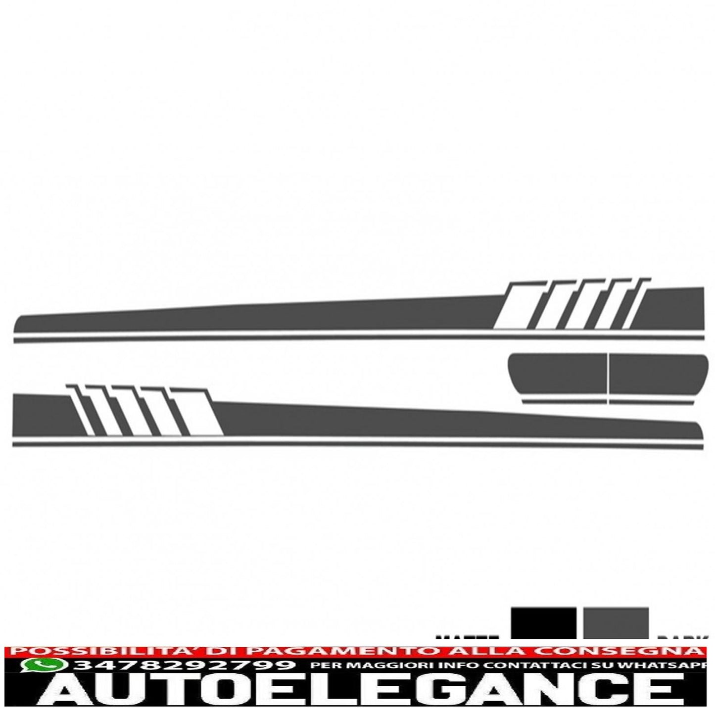 Set of side and top hood roof tailgate decals stickers dark grey suitable for mercedes c205 coupe a205 cabriolet (2014-up) a45 design edition 1
