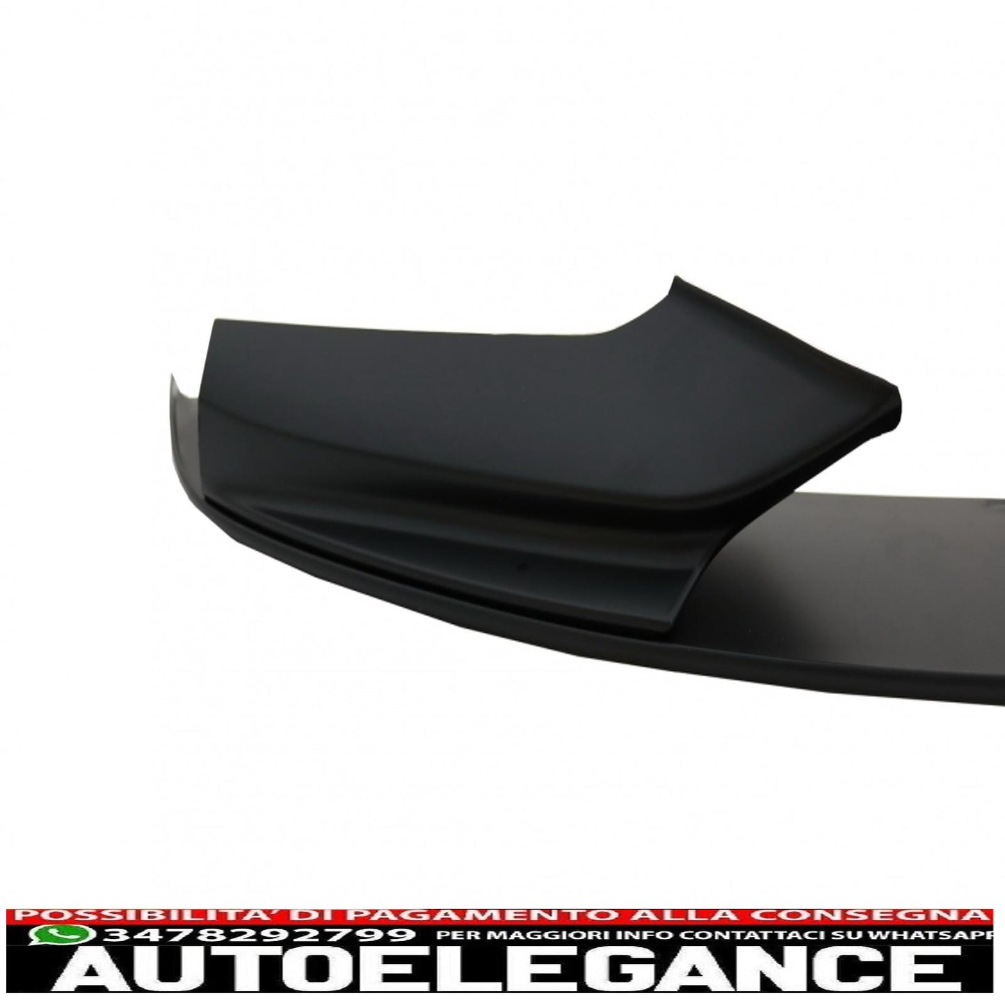 Front bumper spoiler lip suitable for bmw 5 series f10 f11 sedan touring (2011-2017) m-performance design matt black