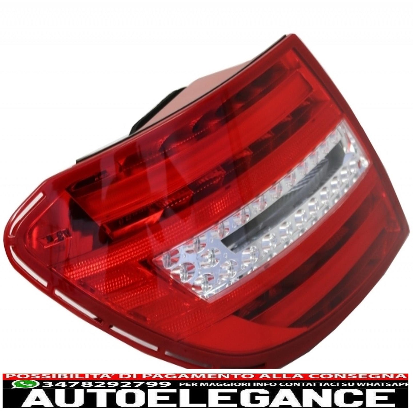 body kit suitable for mercedes c-class w204 (2007-2015) restyling c63 design with led rear lights 