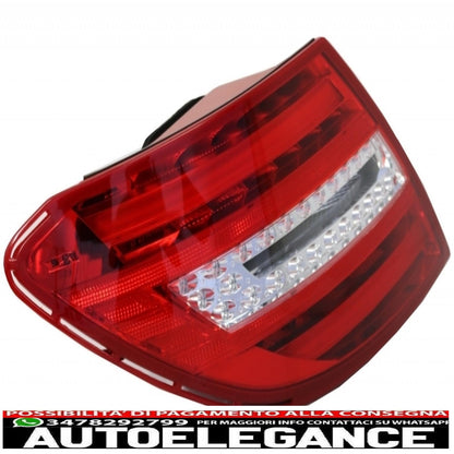 body kit suitable for mercedes c-class w204 (2007-2015) restyling c63 design with led rear lights 
