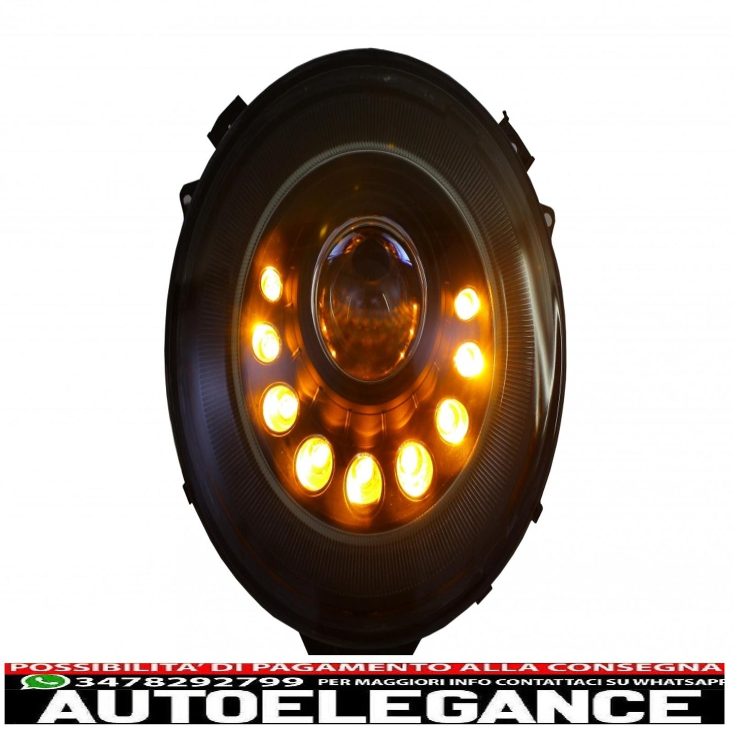 bi-xenon led headlights suitable for mercedes w463 g-class (2005-2017) m-look with dynamic and smooth cornering light 