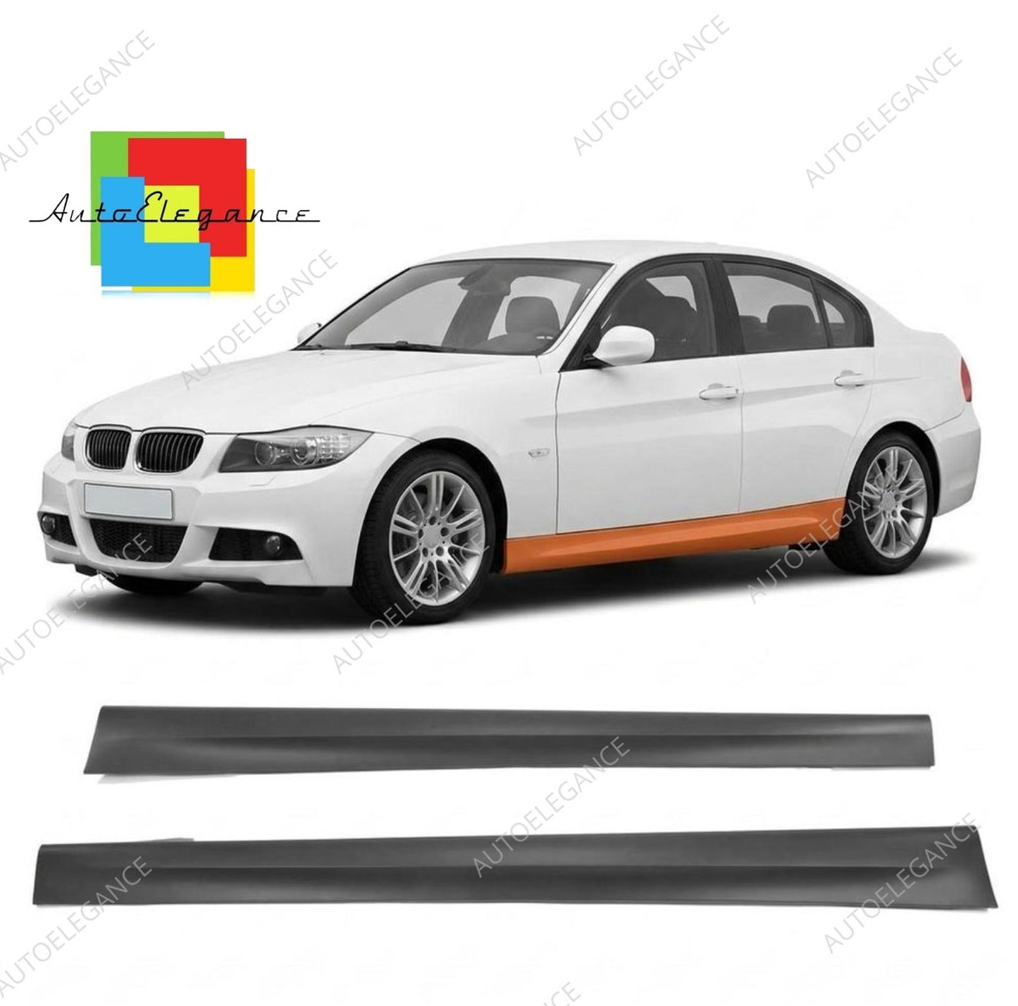 👉Set di minigonne laterali per BMW Serie 3 E90 E91 Berlina Touring 05-11👈