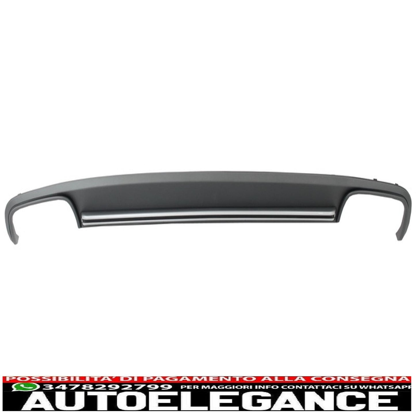montaggio griglia centrale con mantovana paraurti posteriore diffusore d'aria e finali marmitta adatto per audi a4 b8 facelift (2012-2015) limousine/avant rs design
