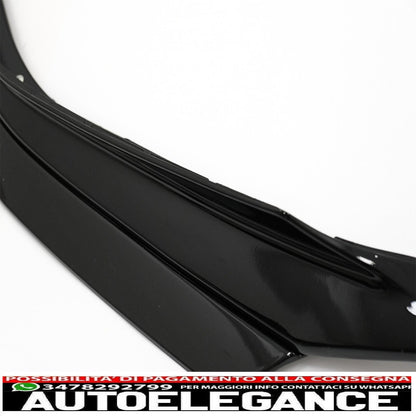 Labbro spoiler paraurti anteriore adatto per BMW serie 3 G20 berlina G21 Touring (2018-up) con estensione minigonne laterali M Sport Piano Black