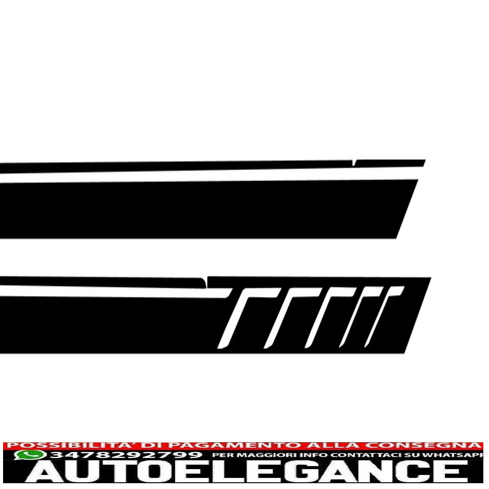 aggiungi strisce modanature porte con decalcomanie laterali adesivo in vinile nero opaco e luci di svolta nere adatto per mercedes classe g w463 (1989-2015) AUTOELEGANCERICAMBI