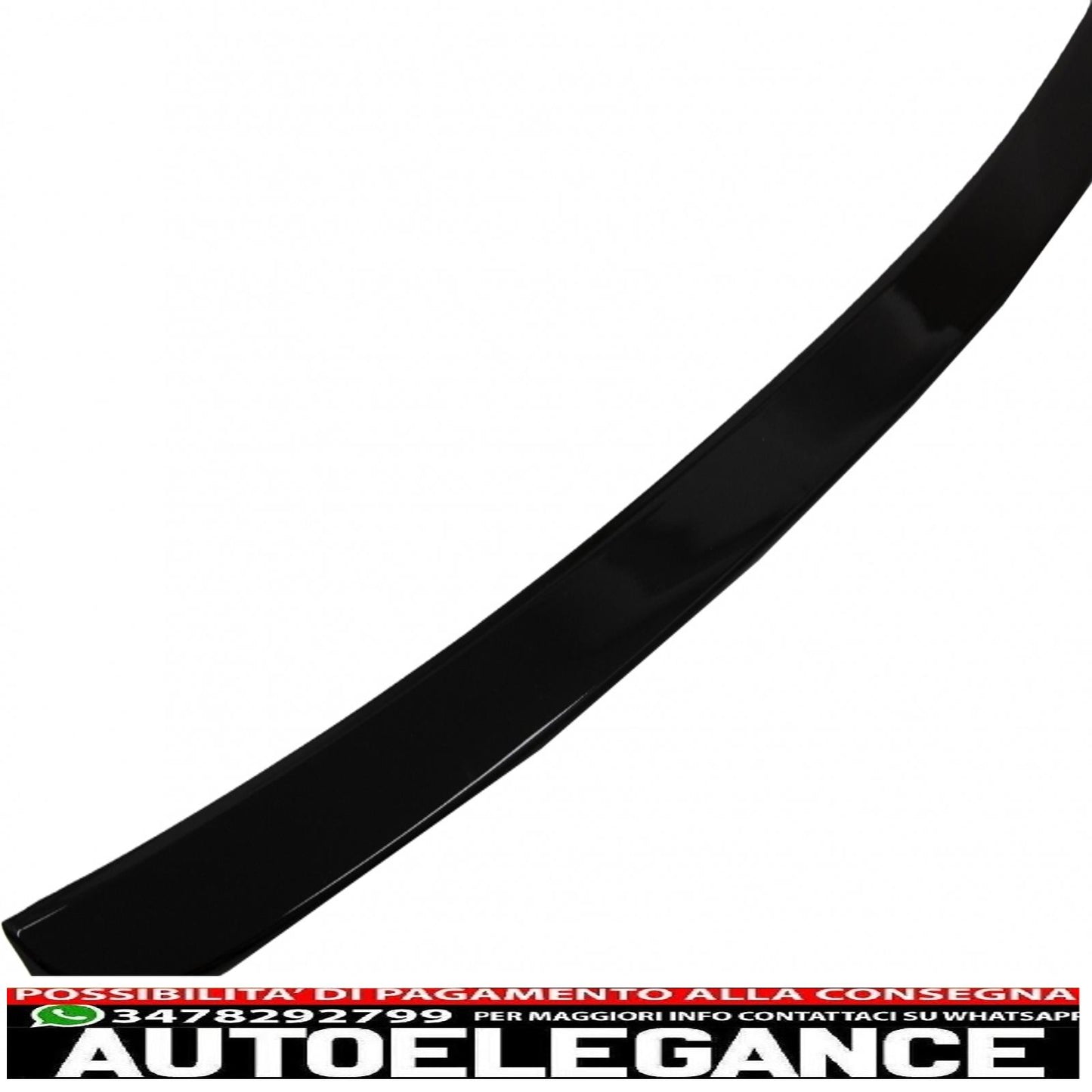trunk spoiler suitable for mercedes e class w212 (2009-2016) piano black